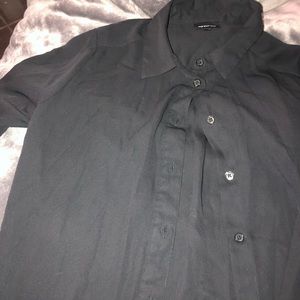Black button up blouse